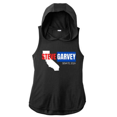 Steve Garvey California Senate Election Race 2024 Republican Ladies PosiCharge Tri-Blend Wicking Draft Hoodie Tank