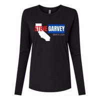 Steve Garvey California Senate Election Race 2024 Republican Womens Cotton Relaxed Long Sleeve T-Shirt