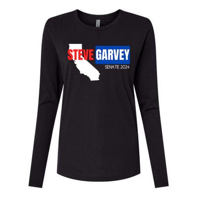 Steve Garvey California Senate Election Race 2024 Republican Womens Cotton Relaxed Long Sleeve T-Shirt