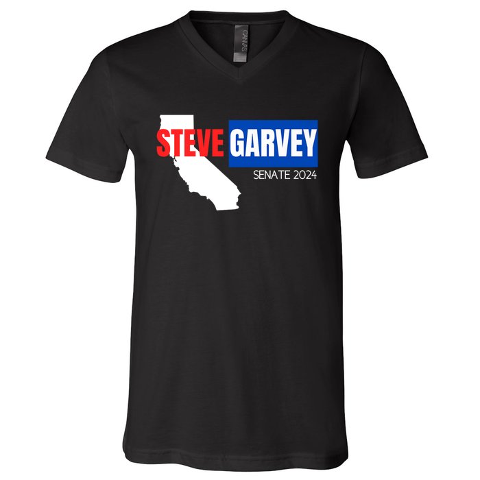 Steve Garvey California Senate Election Race 2024 Republican V-Neck T-Shirt