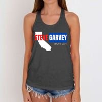 Steve Garvey California Senate Election Race 2024 Republican Women's Knotted Racerback Tank