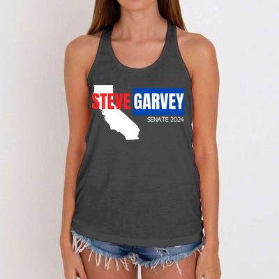 Steve Garvey California Senate Election Race 2024 Republican Women's Knotted Racerback Tank