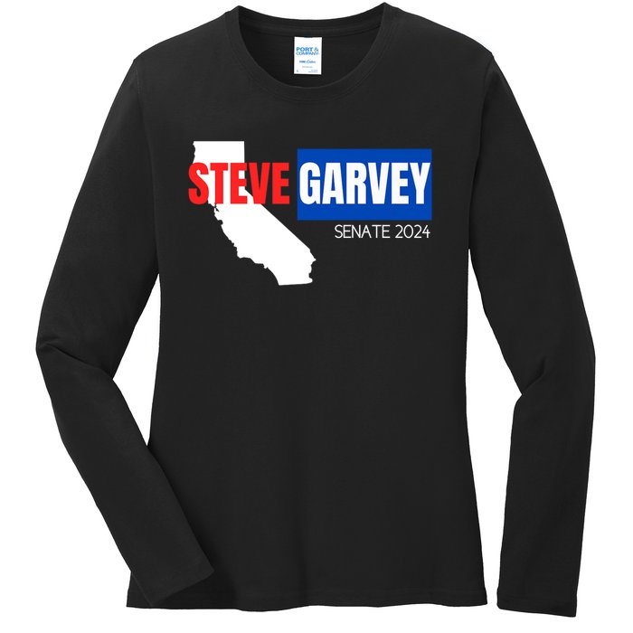 Steve Garvey California Senate Election Race 2024 Republican Ladies Long Sleeve Shirt