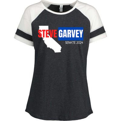 Steve Garvey California Senate Election Race 2024 Republican Enza Ladies Jersey Colorblock Tee