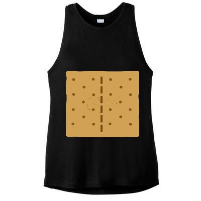 Smores Graham Cracker Group Halloween Costume Ladies PosiCharge Tri-Blend Wicking Tank