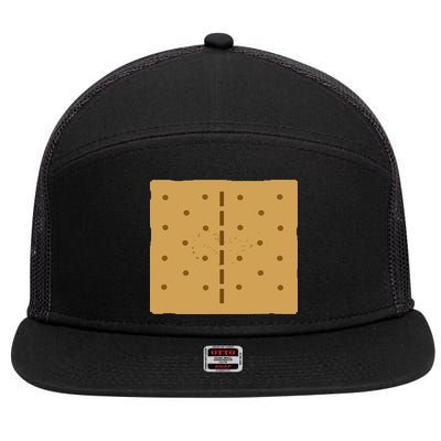 Smores Graham Cracker Group Halloween Costume 7 Panel Mesh Trucker Snapback Hat