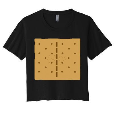 Smores Graham Cracker Group Halloween Costume Crop Top