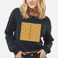 Smores Graham Cracker Group Halloween Costume Cropped Pullover Crew