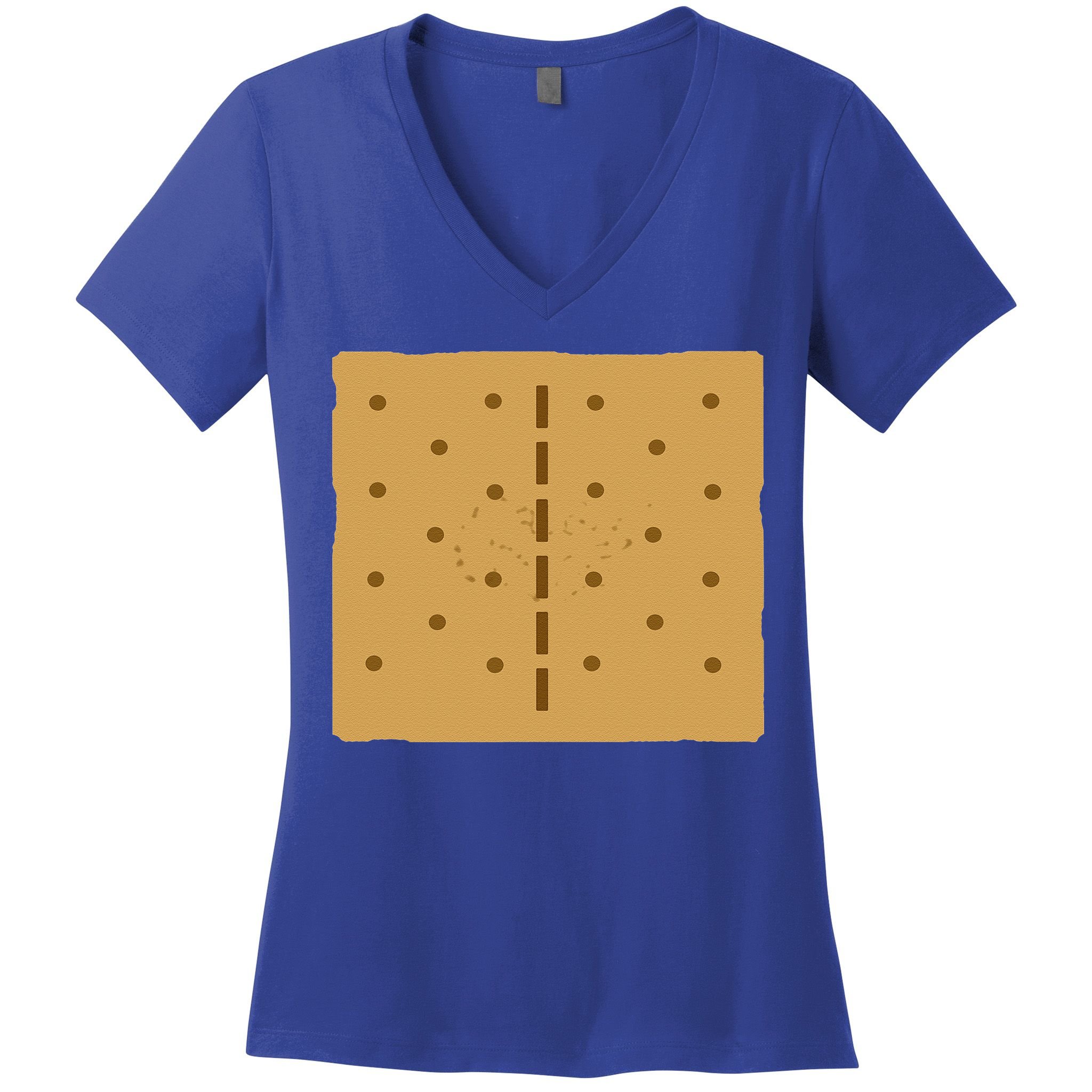 Smores Graham Cracker Group Halloween Costume Women's V-Neck T-Shirt