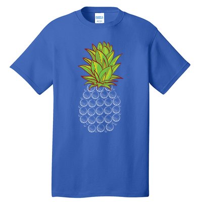 Sports Golfing Cool Gift Funny Pineapple Design Golf Player Cute Gift Tall T-Shirt