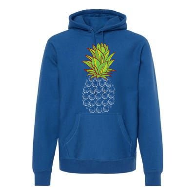 Sports Golfing Cool Gift Funny Pineapple Design Golf Player Cute Gift Premium Hoodie