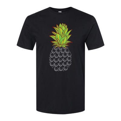 Sports Golfing Cool Gift Funny Pineapple Design Golf Player Cute Gift Softstyle® CVC T-Shirt