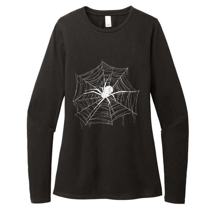 Spider Gift Costume Bird Spider Terrarium Spider Web Creepy Crawly Halloween Decor Womens CVC Long Sleeve Shirt