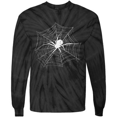 Spider Gift Costume Bird Spider Terrarium Spider Web Creepy Crawly Halloween Decor Tie-Dye Long Sleeve Shirt