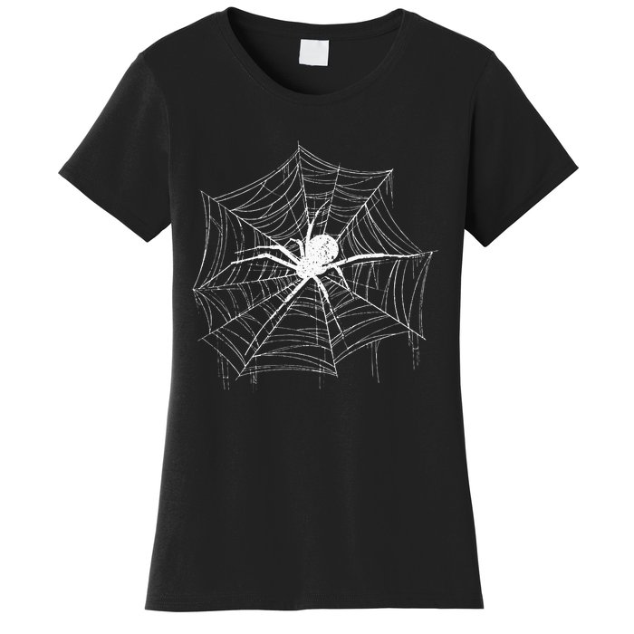 Spider Gift Costume Bird Spider Terrarium Spider Web Creepy Crawly Halloween Decor Women's T-Shirt