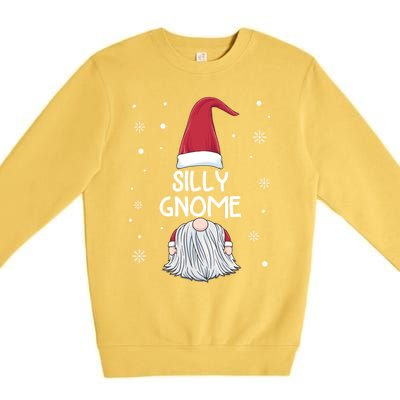 Silly Gnome Christmas Matching Family Group Gift Premium Crewneck Sweatshirt