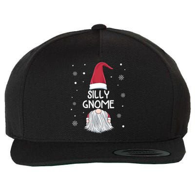 Silly Gnome Christmas Matching Family Group Gift Wool Snapback Cap