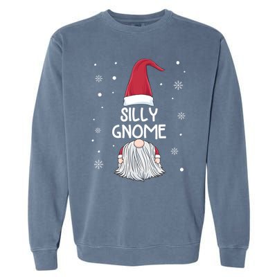 Silly Gnome Christmas Matching Family Group Gift Garment-Dyed Sweatshirt