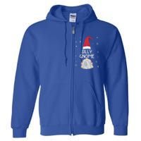 Silly Gnome Christmas Matching Family Group Gift Full Zip Hoodie