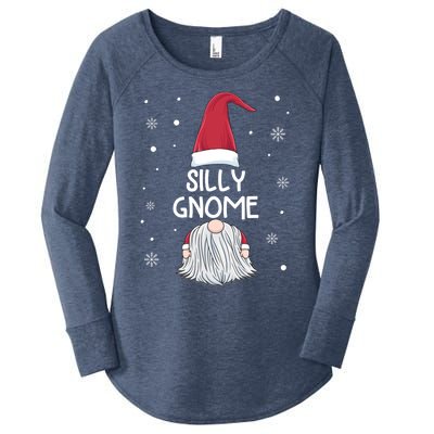 Silly Gnome Christmas Matching Family Group Gift Women's Perfect Tri Tunic Long Sleeve Shirt