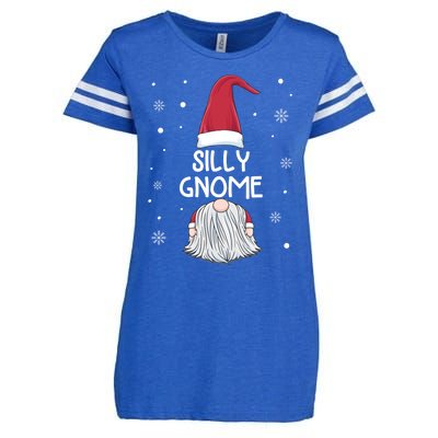 Silly Gnome Christmas Matching Family Group Gift Enza Ladies Jersey Football T-Shirt