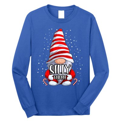 Silly Gnome Christmas Pajamas Matching Family Group Gift Long Sleeve Shirt