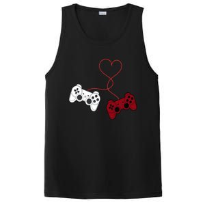 Sarcastic Gamer Controllers Heart Video Games Valentines Day Funny Gift PosiCharge Competitor Tank