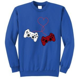 Sarcastic Gamer Controllers Heart Video Games Valentines Day Funny Gift Sweatshirt