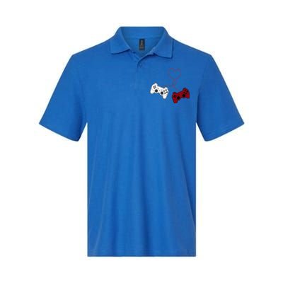 Sarcastic Gamer Controllers Heart Video Games Valentines Day Funny Gift Softstyle Adult Sport Polo