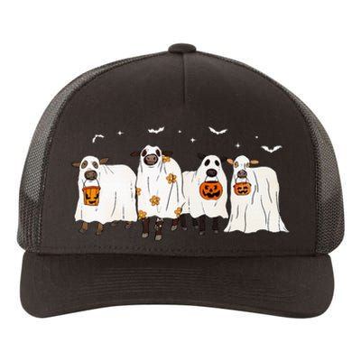 S.H.E.E.P Ghost Cows Halloween Cute Outfit Adults Yupoong Adult 5-Panel Trucker Hat