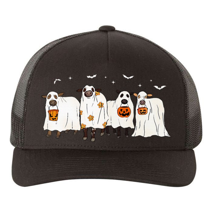 S.H.E.E.P Ghost Cows Halloween Cute Outfit Adults Yupoong Adult 5-Panel Trucker Hat