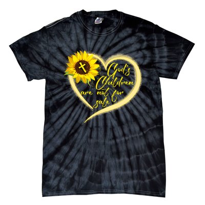 Sunflower Gods Children Are Not For Sale Fun Gods Children Tie-Dye T-Shirt