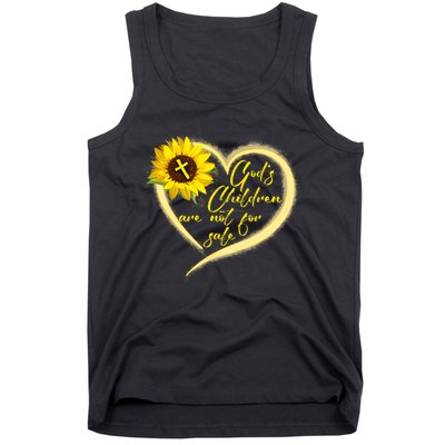 Sunflower Gods Children Are Not For Sale Fun Gods Children Tank Top