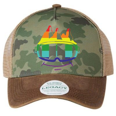 Ski Googles Colorful Skiing Sport Legacy Tie Dye Trucker Hat