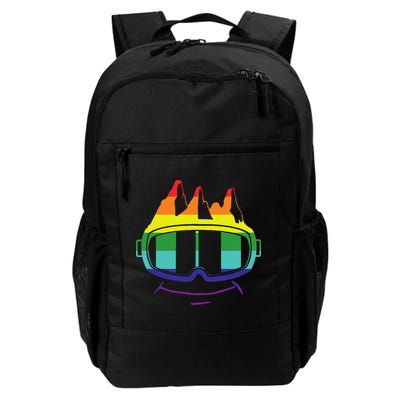 Ski Googles Colorful Skiing Sport Backpack