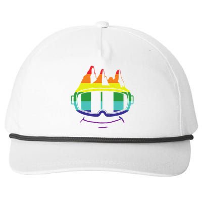 Ski Googles Colorful Skiing Sport Snapback Five-Panel Rope Hat