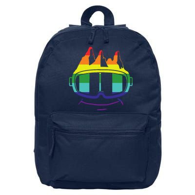 Ski Googles Colorful Skiing Sport 16 in Basic Backpack