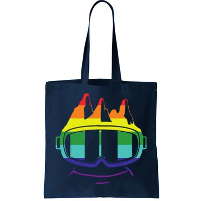 Ski Googles Colorful Skiing Sport Tote Bag