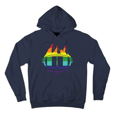 Ski Googles Colorful Skiing Sport Tall Hoodie