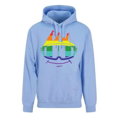 Ski Googles Colorful Skiing Sport Unisex Surf Hoodie