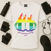 Ski Googles Colorful Skiing Sport Performance Shirt
