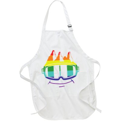 Ski Googles Colorful Skiing Sport Apron