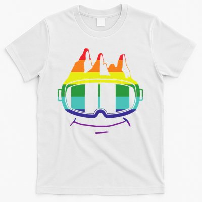 Ski Googles Colorful Skiing Sport T-Shirt