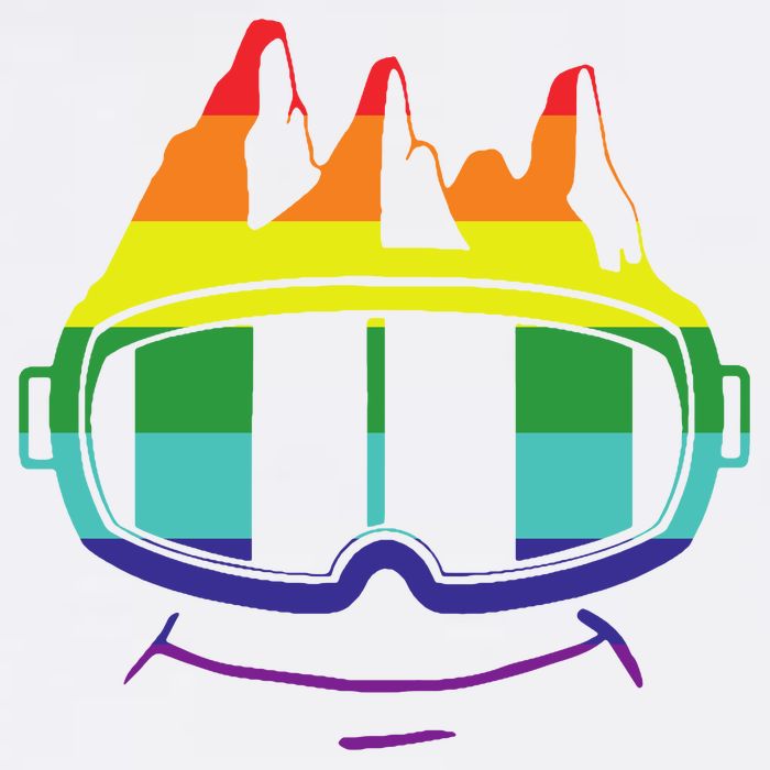 Ski Googles Colorful Skiing Sport Tall T-Shirt