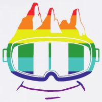 Ski Googles Colorful Skiing Sport Button