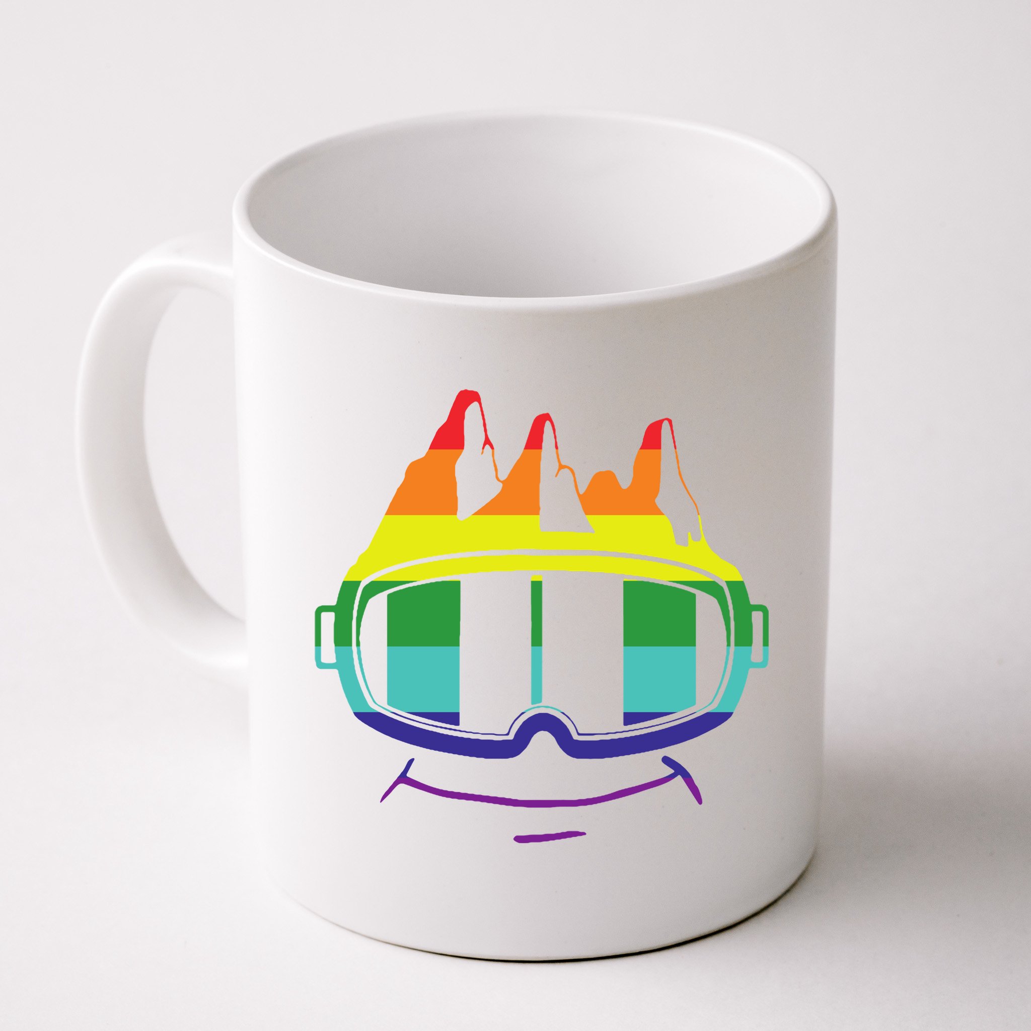 Ski Googles Colorful Skiing Sport Mug
