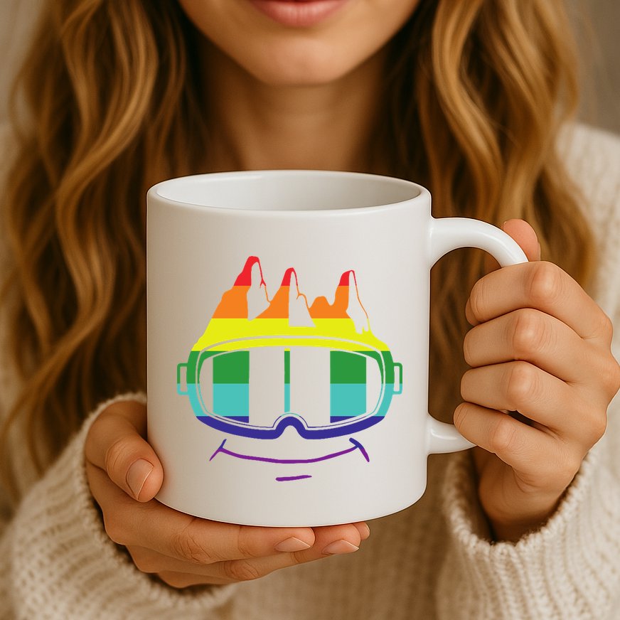 Ski Googles Colorful Skiing Sport Mug