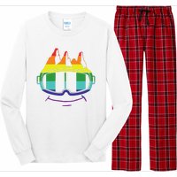 Ski Googles Colorful Skiing Sport Long Sleeve Pajama Set