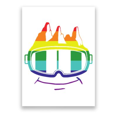 Ski Googles Colorful Skiing Sport Poster