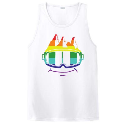 Ski Googles Colorful Skiing Sport PosiCharge Competitor Tank